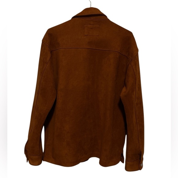 Pop Man Brown FAUX Suede Jacket - Size S/P - Picture 2 of 7